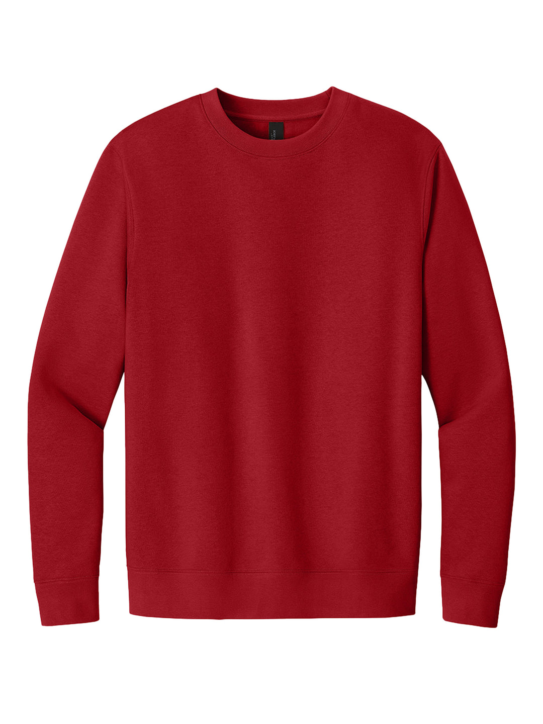 Red Dog Mom sweatshirt with a simple and cozy design. Perfect for dog lovers who enjoy casual wear.