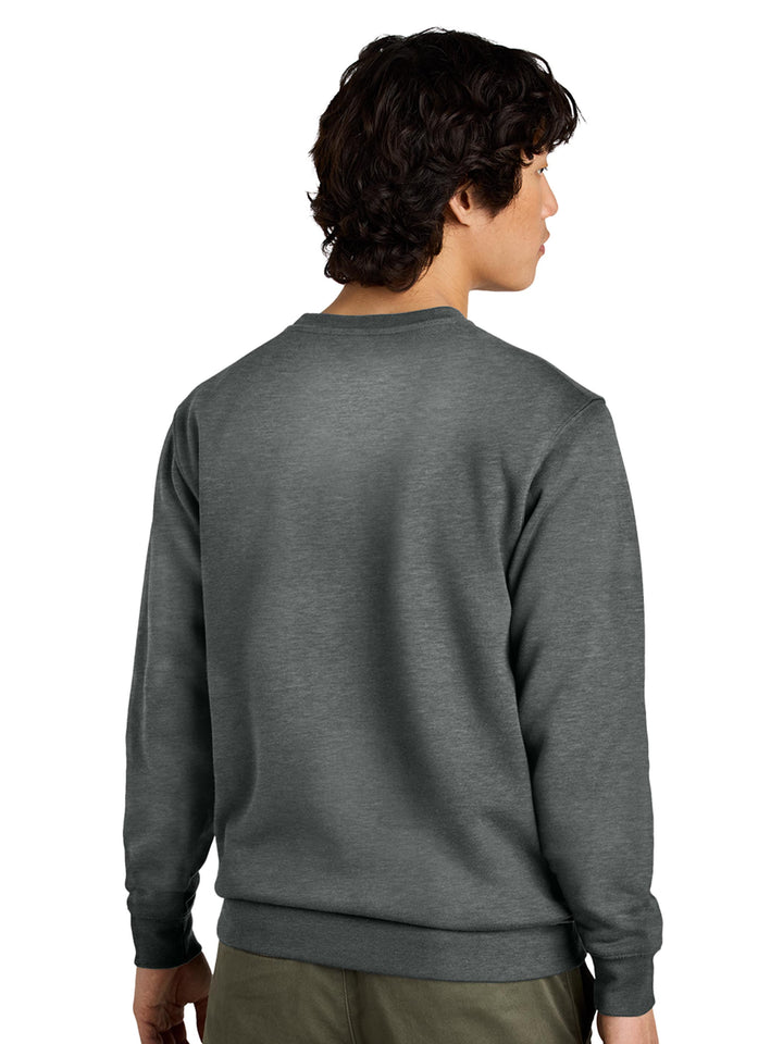 Back view of a charcoal gray Porsche 911 sweatshirt. Soft and durable fabric with a relaxed fit.