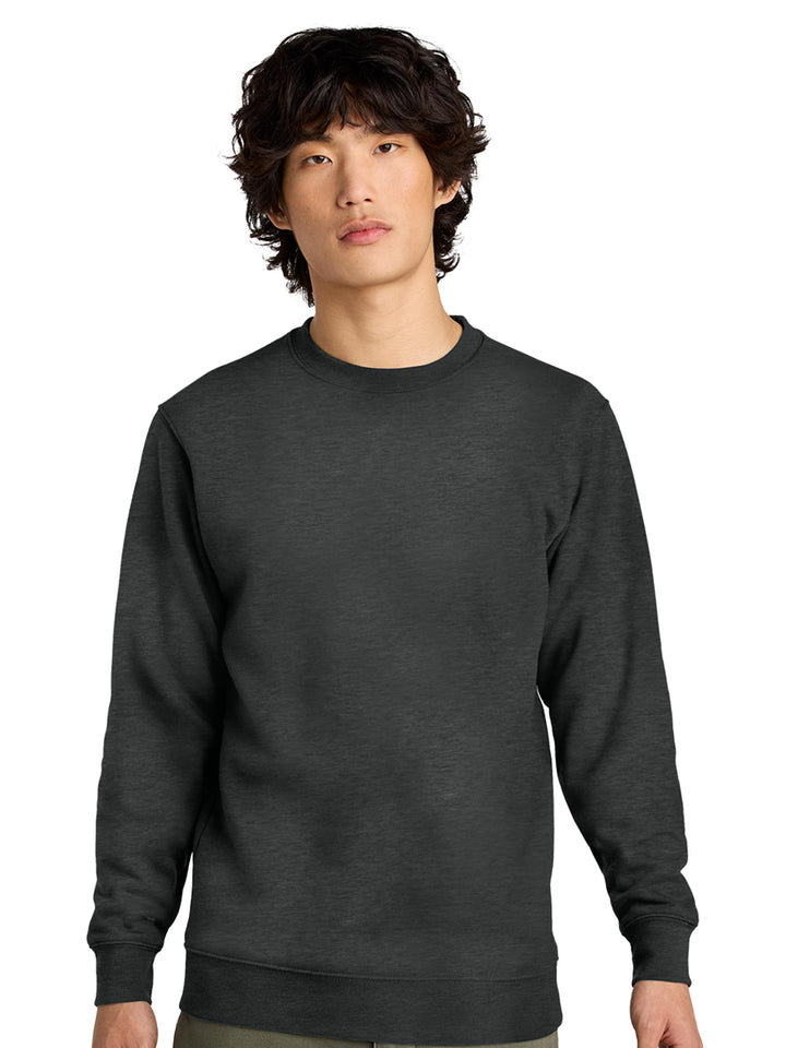 Front view of a dark gray Porsche 911 sweatshirt. Customizable car embroidery on a high-quality crewneck.