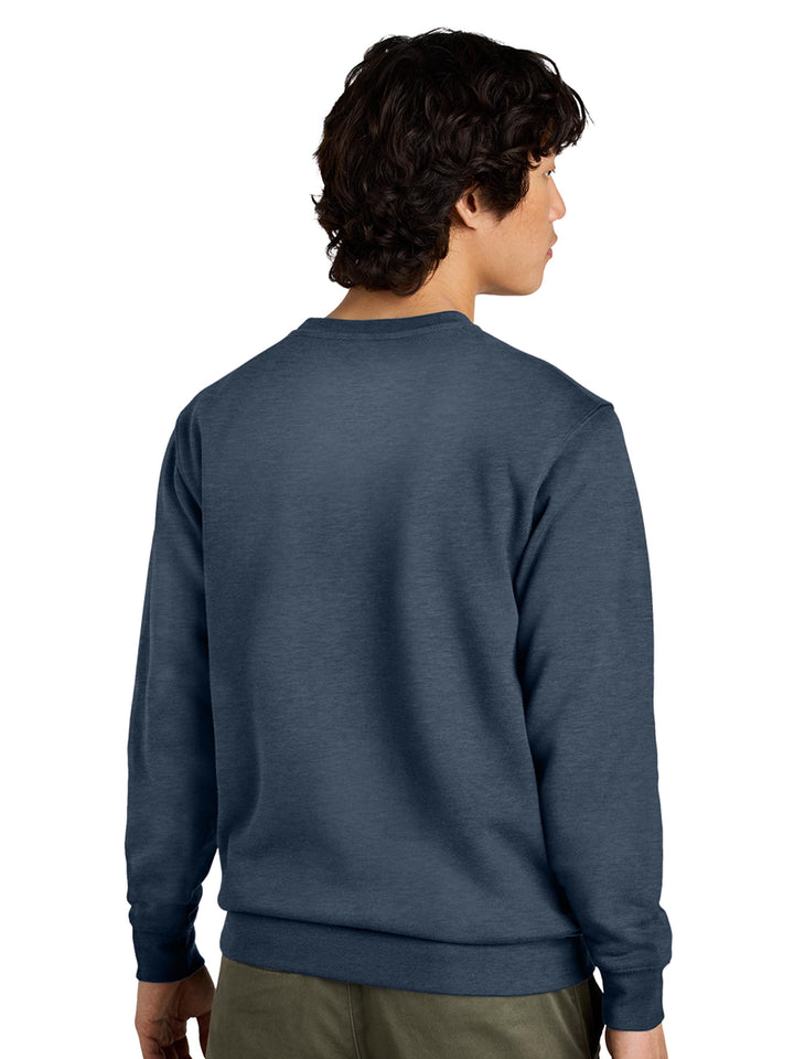 Back view of a navy blue Porsche 911 sweatshirt. Soft and durable fabric with a relaxed fit.