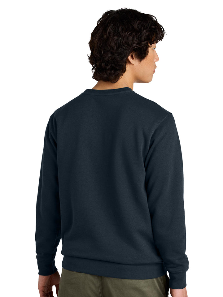 Back view of a dark navy Porsche 911 sweatshirt. Cozy and stylish crewneck with a relaxed fit.