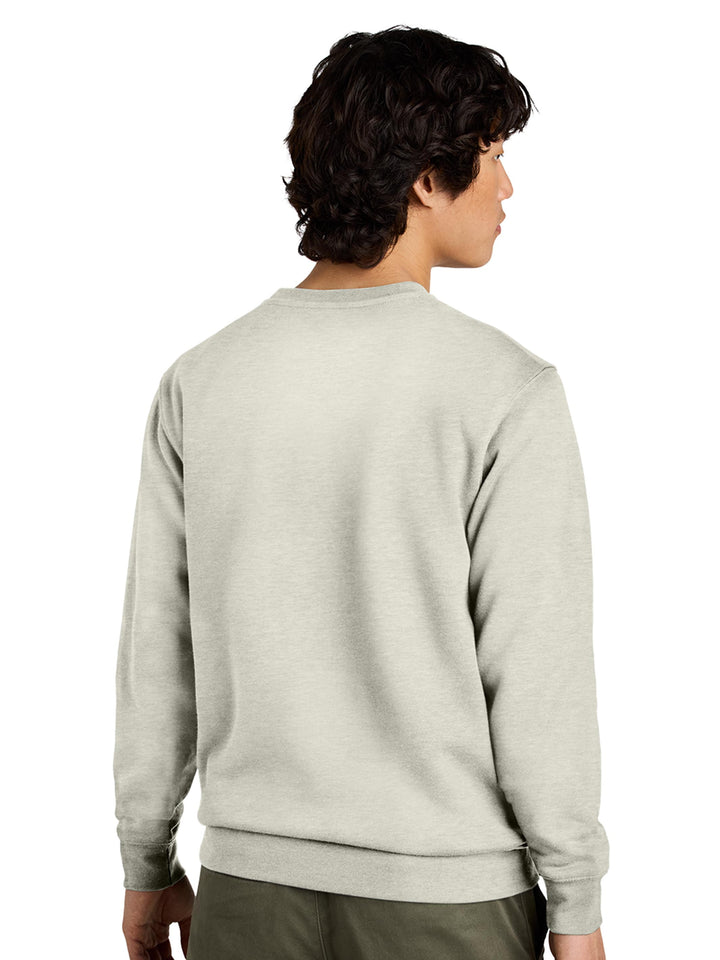 Back view of a light sage Porsche 911 sweatshirt. Soft and durable fabric with a relaxed fit.