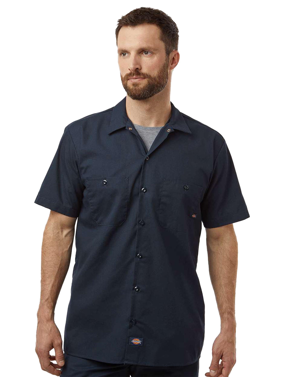 dickies dress shirt Genuine Dickies Men's FLEX Long Sleeve Work Shirt with Temp Control Cooling