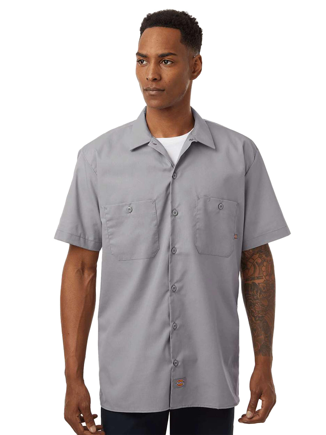 Dickies S307 - Industrial Short Sleeve Cotton Work Shirt Dark Navy