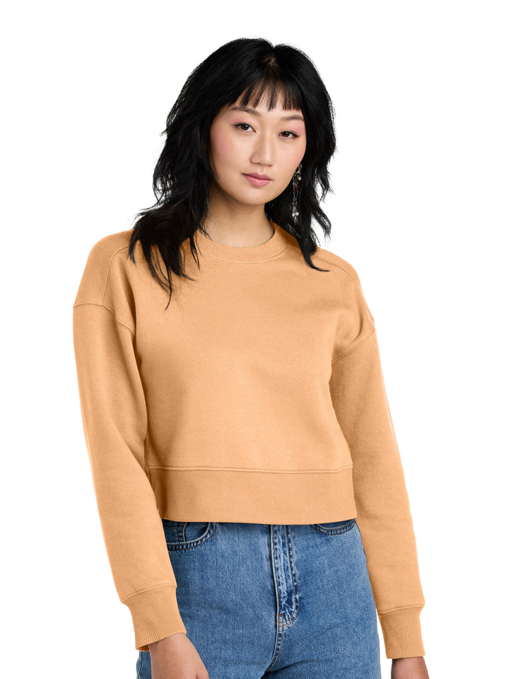 District Women's Perfect Weight Fleece Cropped Crewneck