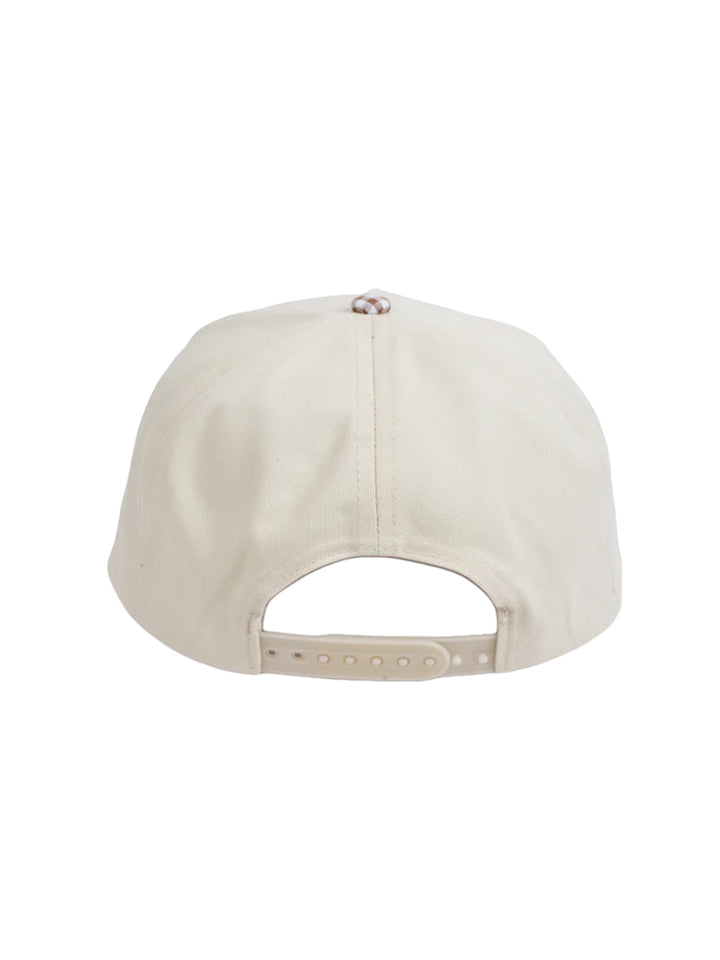 GINGHAM Print Brim Two Tone 5 Panel Cap