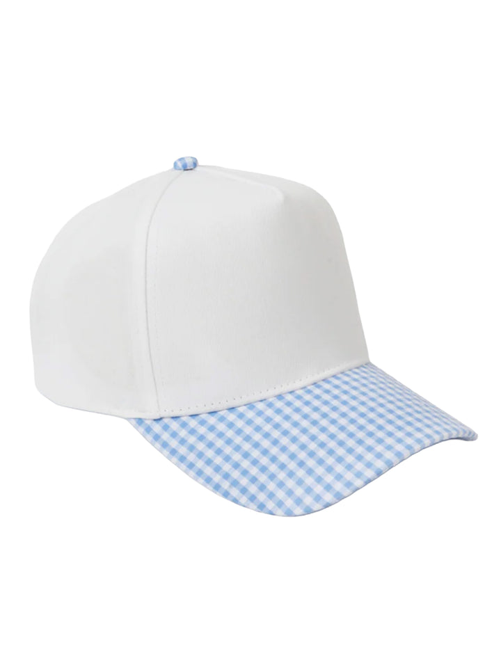 GINGHAM Print Brim Two Tone 5 Panel Cap