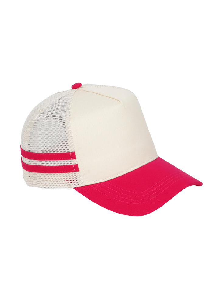 Retro Stripe Mesh Trucker