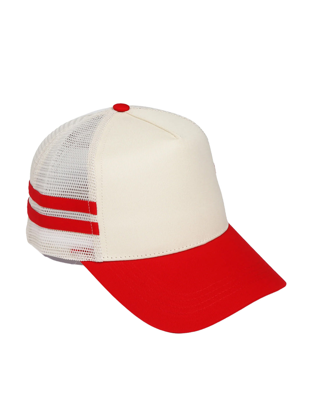 Retro Stripe Mesh Trucker