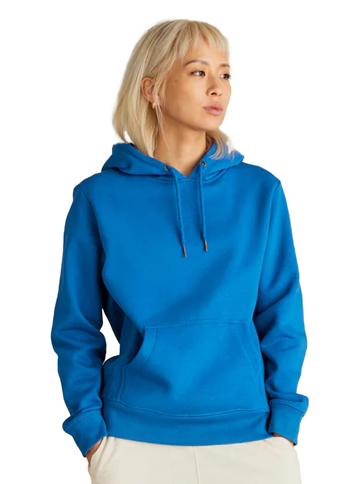 Bright blue Original Favorites Heavyweight Hoodie with a classic pullover design. Made from organic cotton for a soft and eco-friendly feel.