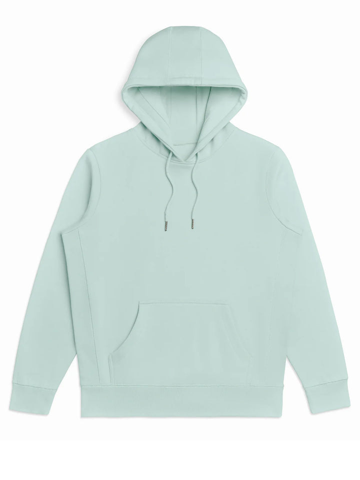 Mint green Original Favorites Heavyweight Hoodie with a minimalist design. Crafted from heavyweight organic cotton for comfort and durability.