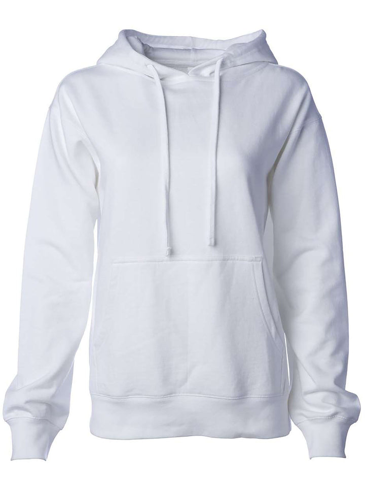 Independent Trading Co Women's Midweight Hoodie (8.5 oz 80/20 Ring Spun Cotton & Poly Blend Fleece)