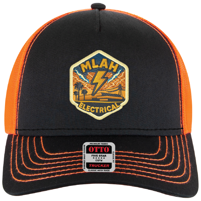 MLAH Otto 5 Panel Low Profile Trucker