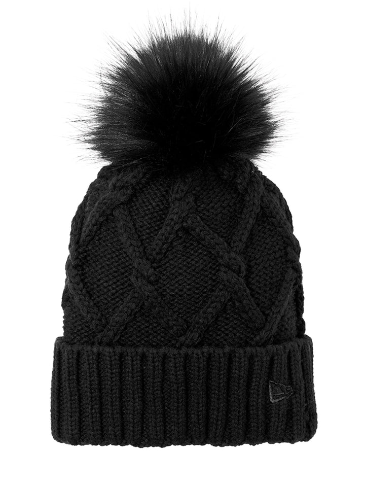 New Era Faux Fur Pom Beanie