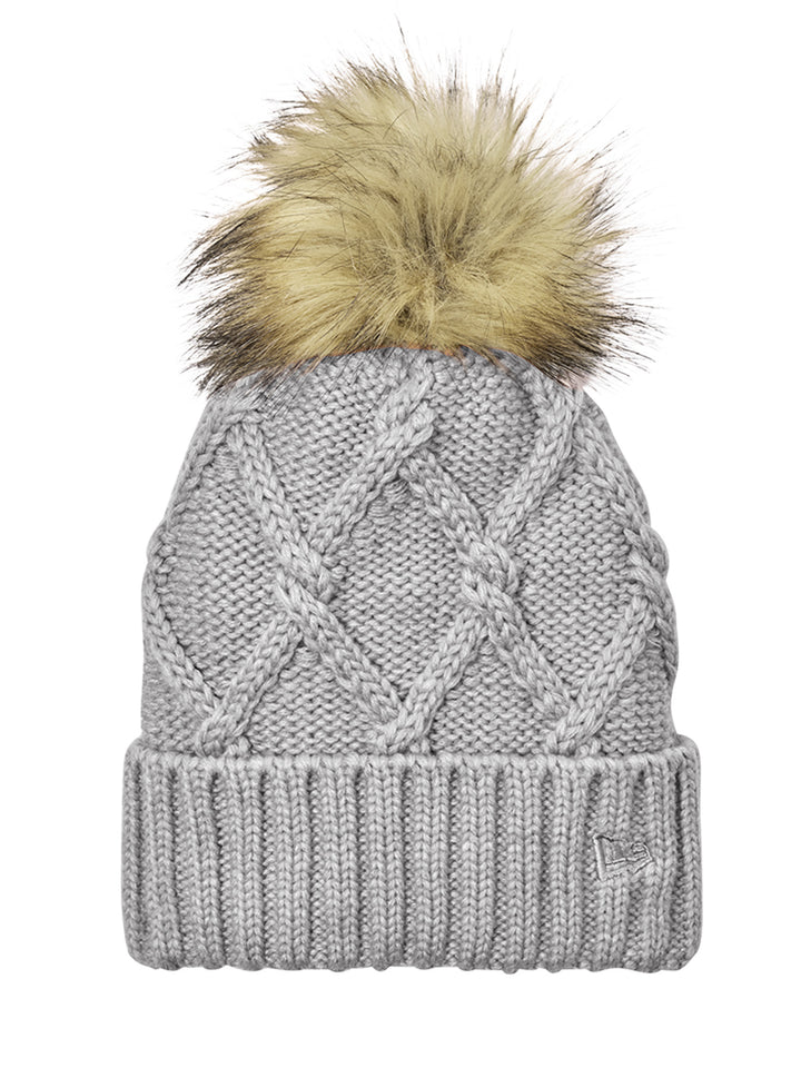 New Era Faux Fur Pom Beanie