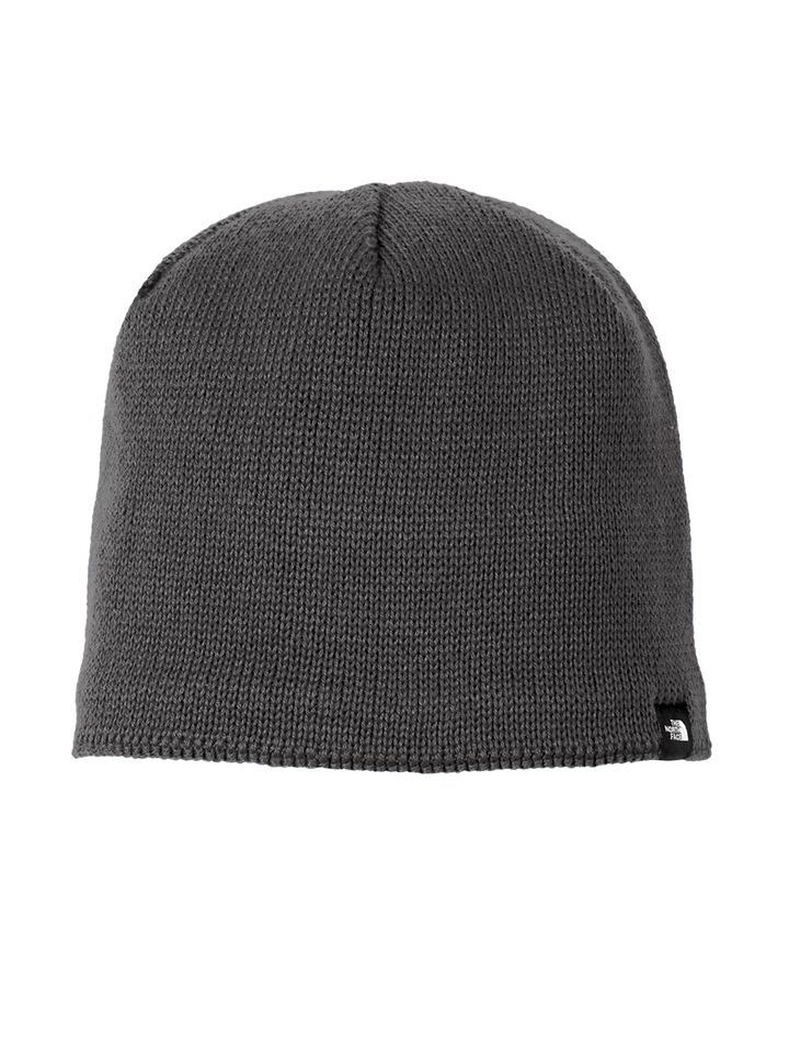 Dark gray The North Face® Mountain Beanie with a minimalist design and soft knit fabric. A stylish and warm accessory for winter.