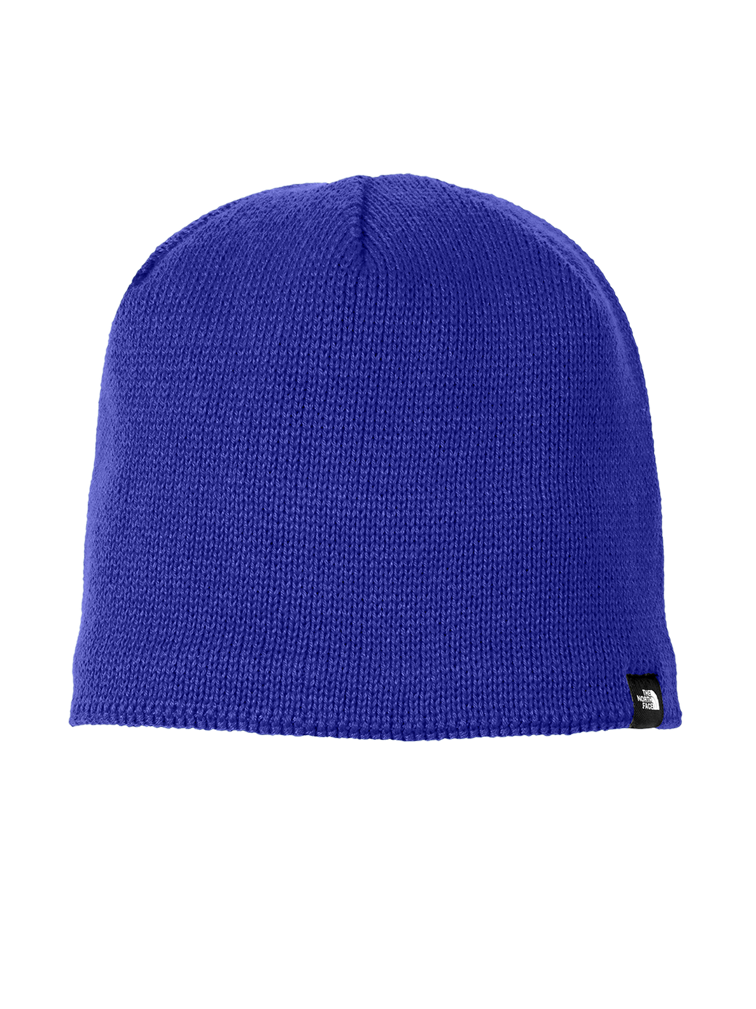 Royal blue The North Face® Mountain Beanie with a soft knit texture and a snug fit. Designed for warmth and outdoor adventures.