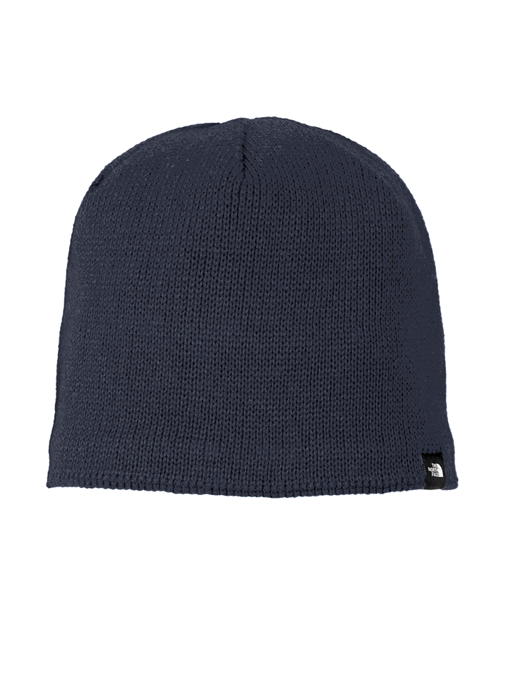 Navy blue The North Face® Mountain Beanie with a classic knit design. A stylish and warm headwear option for cold weather.