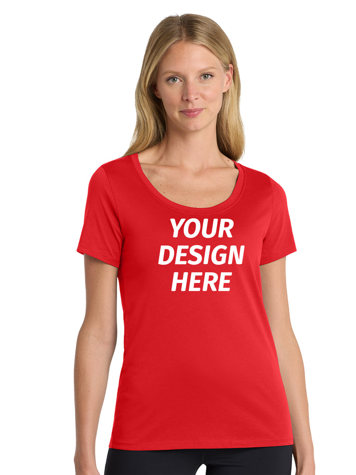 Nike Women's Dri-FIT Cotton/Poly Scoop Neck Tee