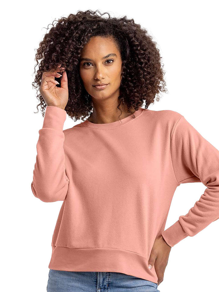 Next Level Women's Laguna Sueded Crewneck