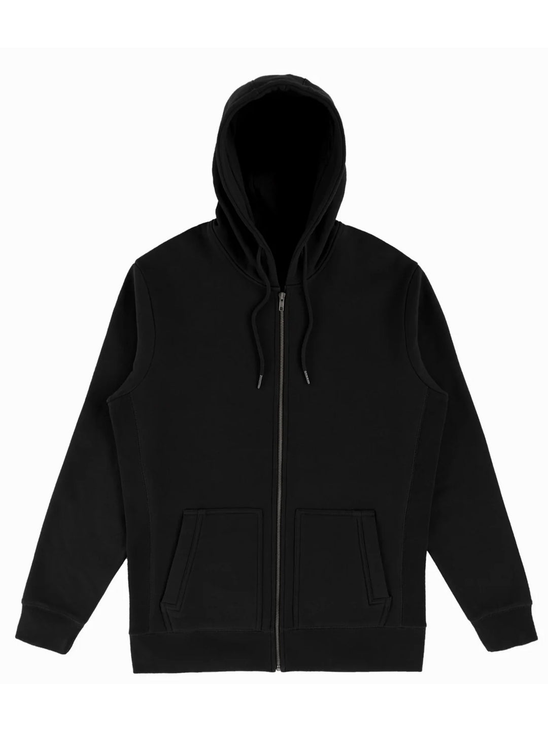 Black Original Favorites Heavy Weight Zip Up Hoodie with a minimalist design. Crafted from premium organic cotton for a soft and durable feel.