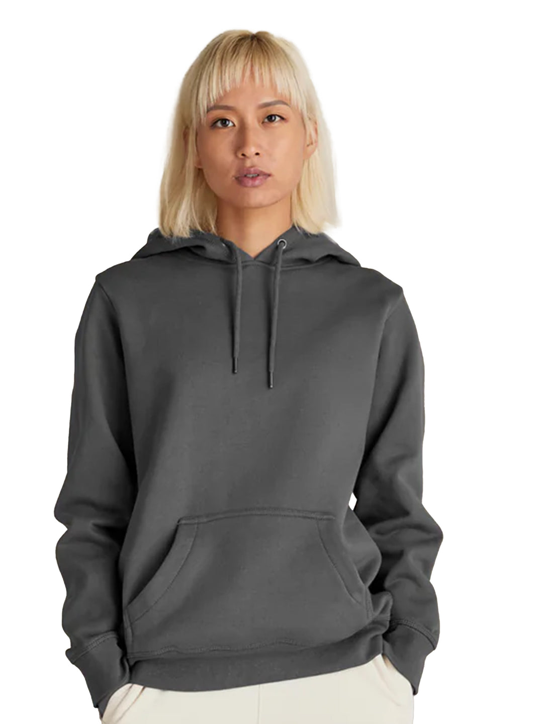 Charcoal gray Original Favorites Heavyweight Hoodie with a relaxed fit. Made from heavyweight organic cotton for warmth and durability.
