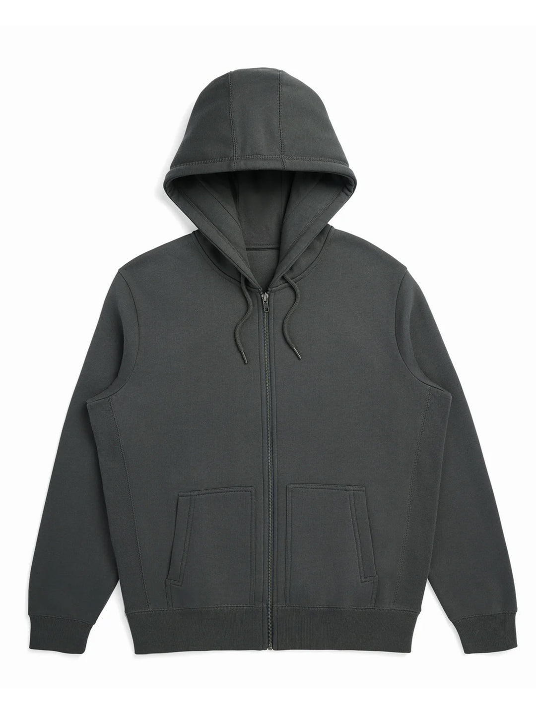 Dark green Original Favorites Heavy Weight Zip Up Hoodie. A high-quality, eco-friendly zip-up sweatshirt perfect for customization and everyday wear.