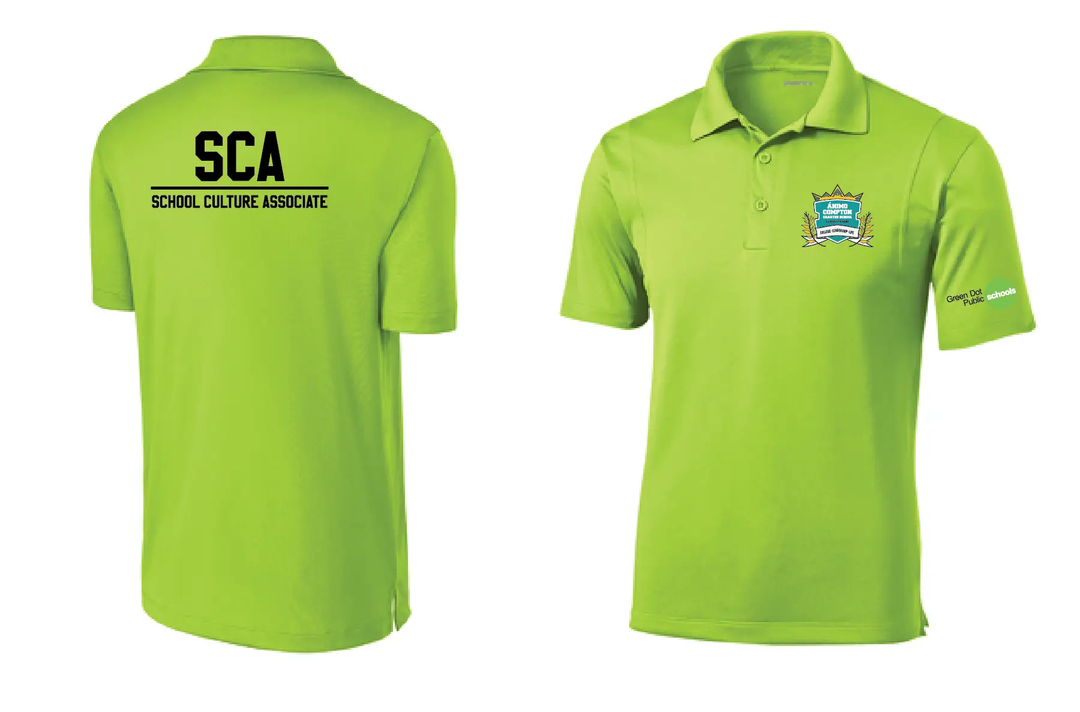 Green Dot Sport-Tek SCA Polo- Animo Compton