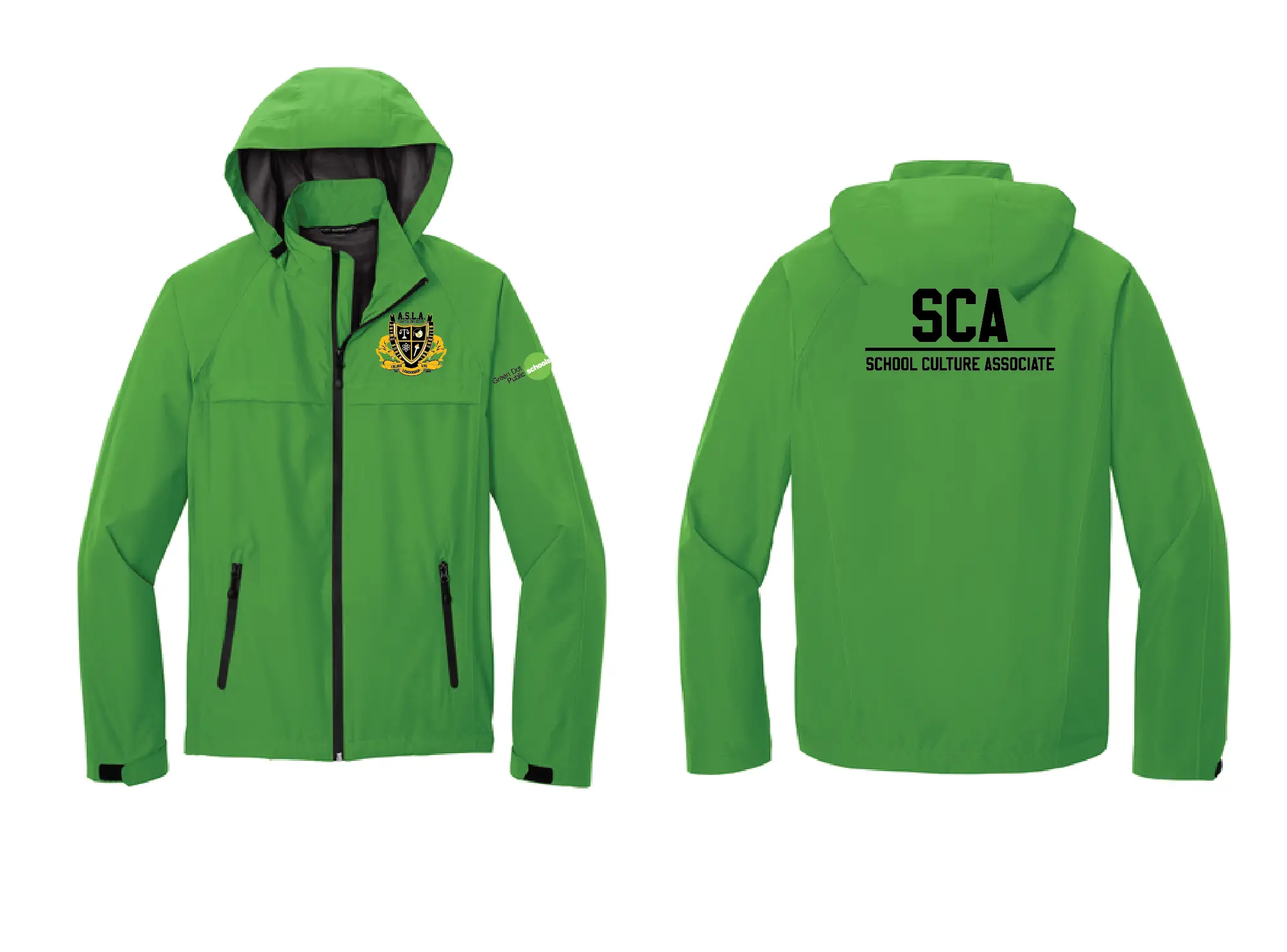 Sca Jacket Green Dot Port Authority Waterproof SCA Jacket- Animo South Los Angele ...