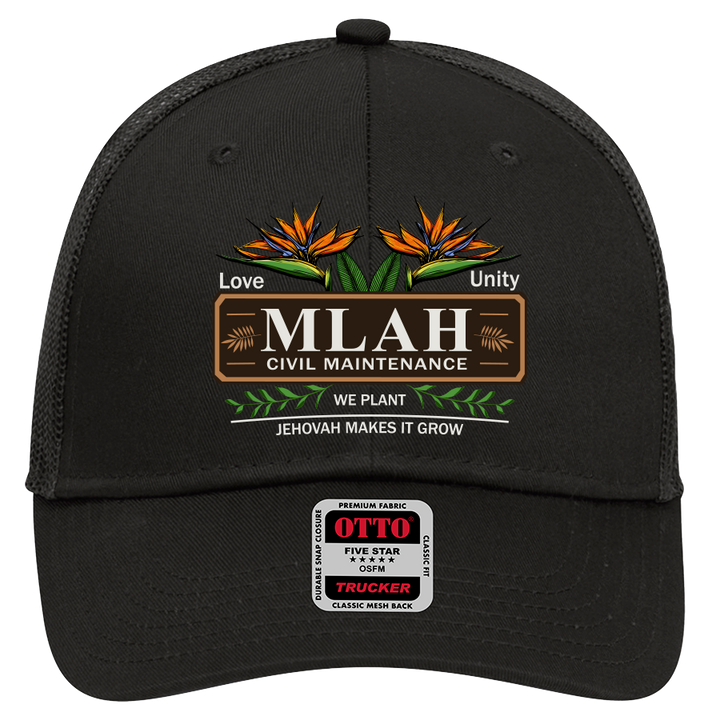 MLAH Otto Low Profile 6 Panel Trucker