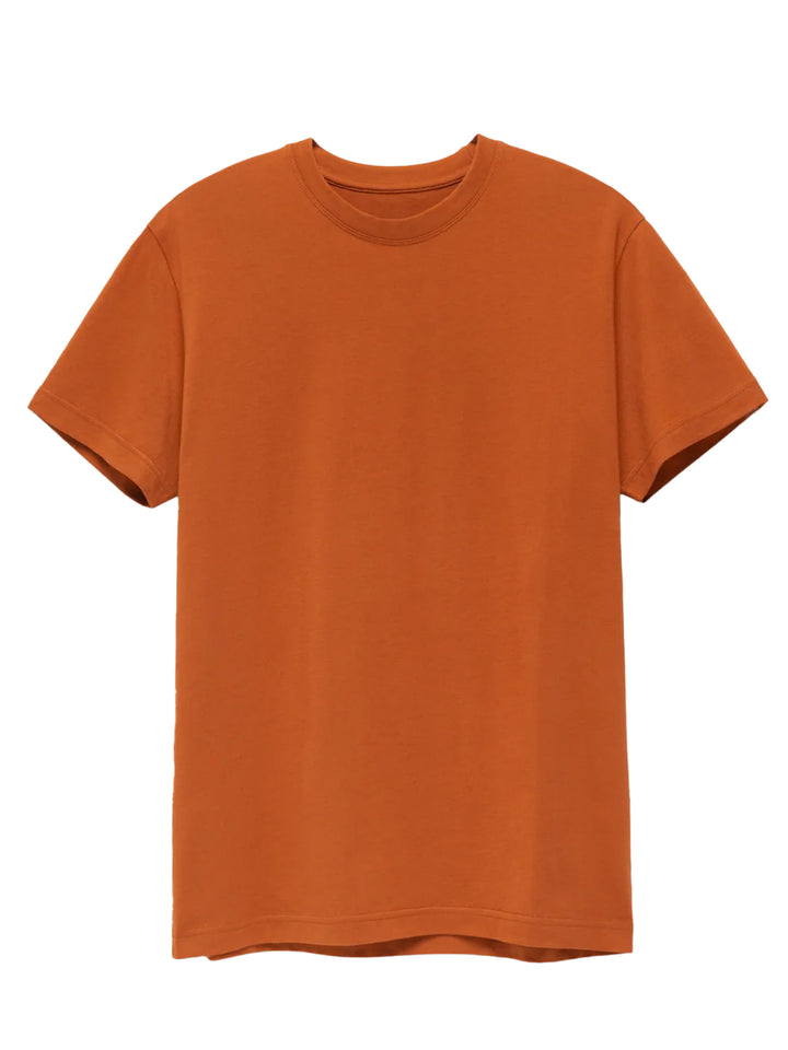 Rust orange Original Favorites Supima Cotton T-Shirt. Classic crew neck design with a soft and durable Supima cotton fabric.